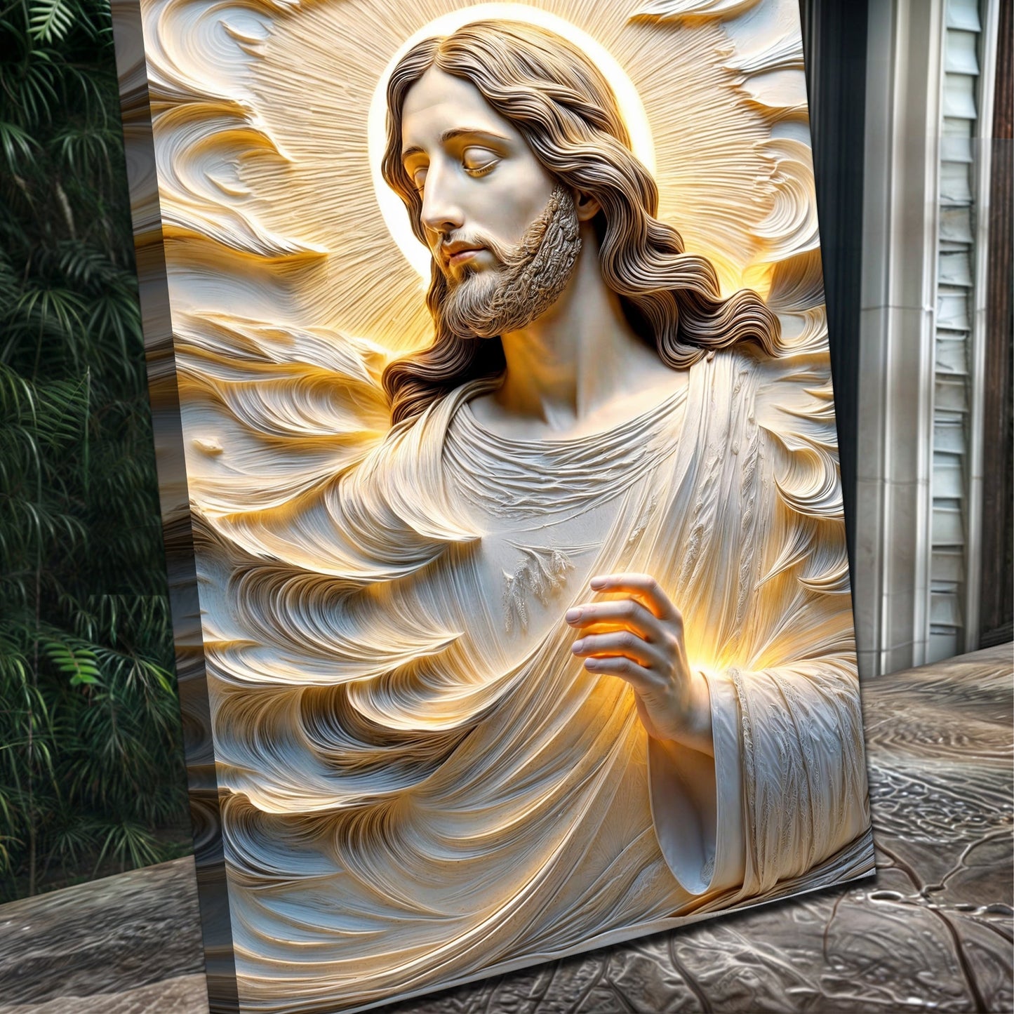 Faith Over Fear Sacred Serenity Canvas Wall Art