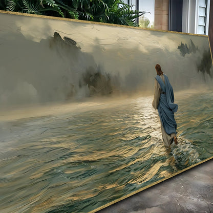 Walking on Water Faith Canvas Wall Art VI