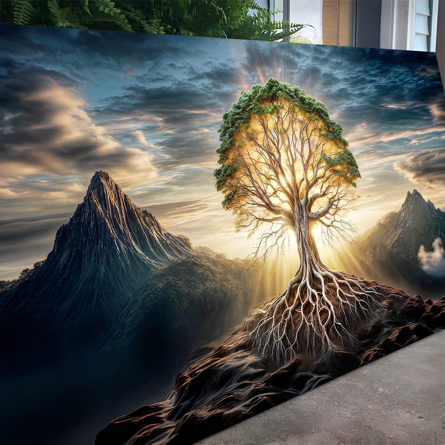Burning Bush Faith Canvas Wall Art V