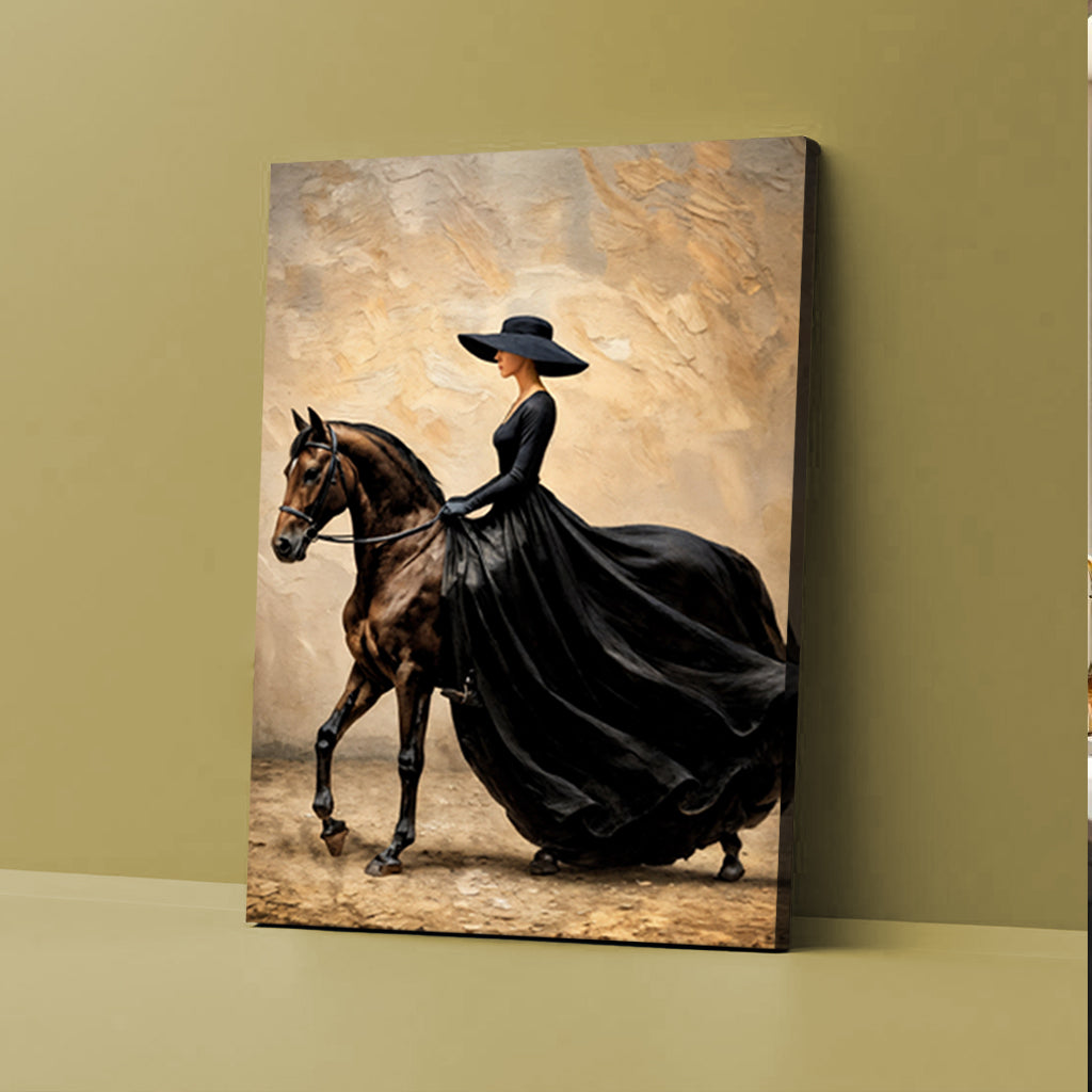 Elegant Equestrian Horse Canvas Wall Art