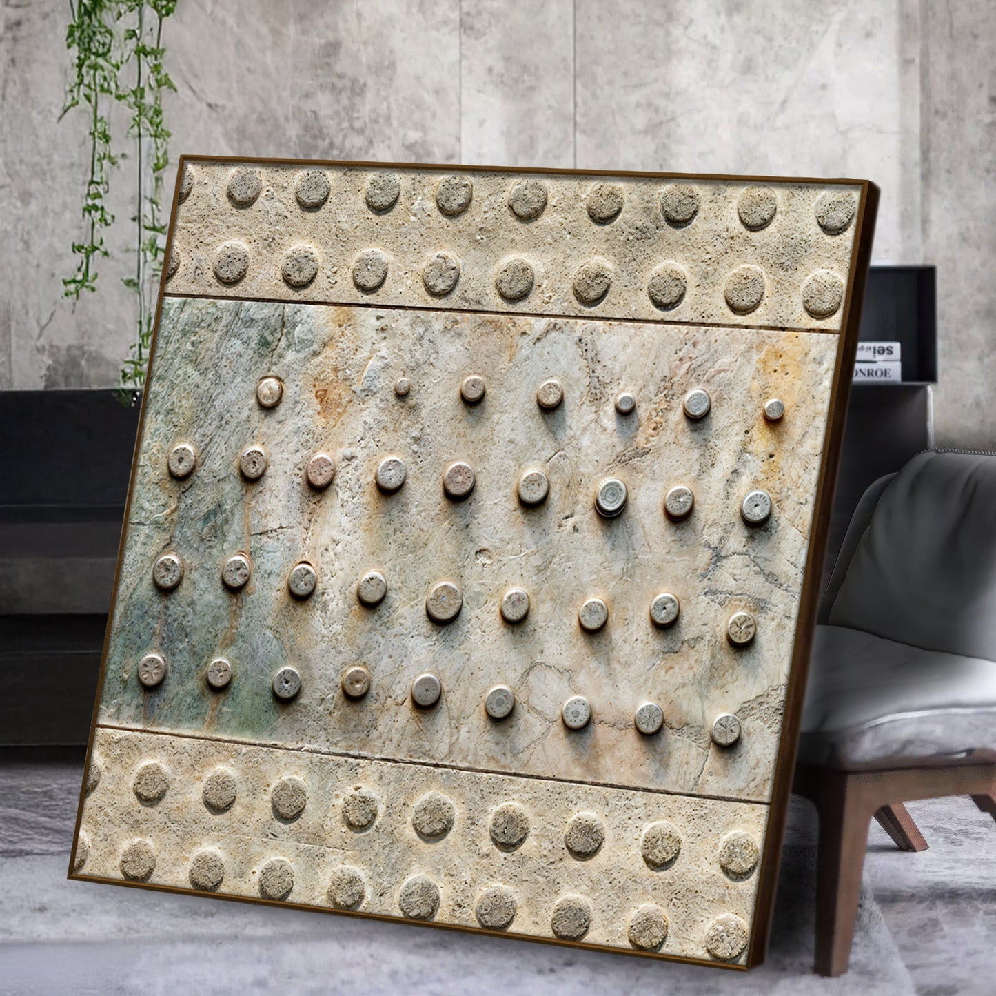 Brown Minimalist Abstract Canvas Wall Art