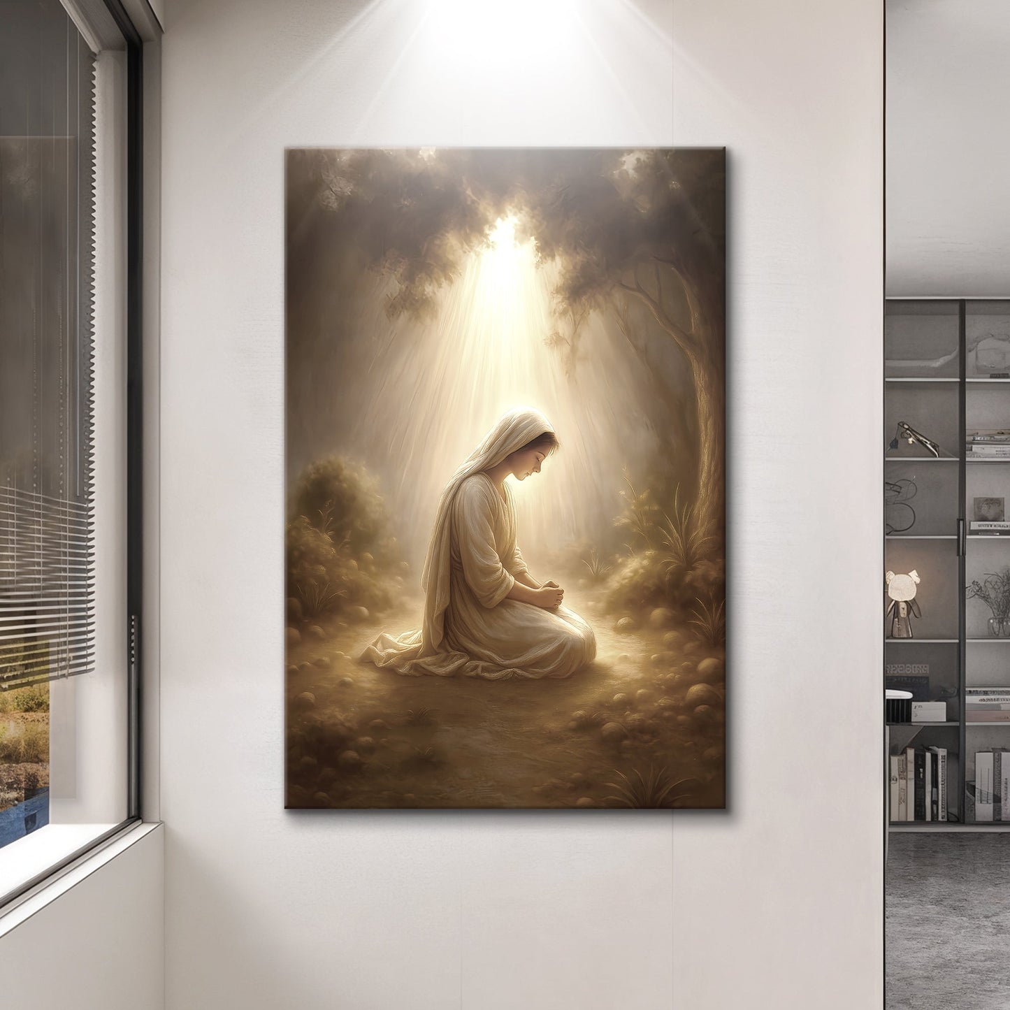 Mary Praying Faith Canvas Wall Art