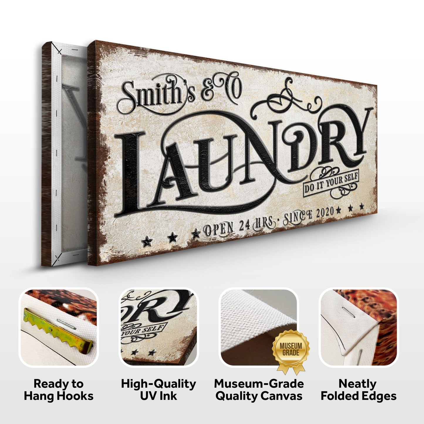 Laundry Room Canvas Wall Art VI