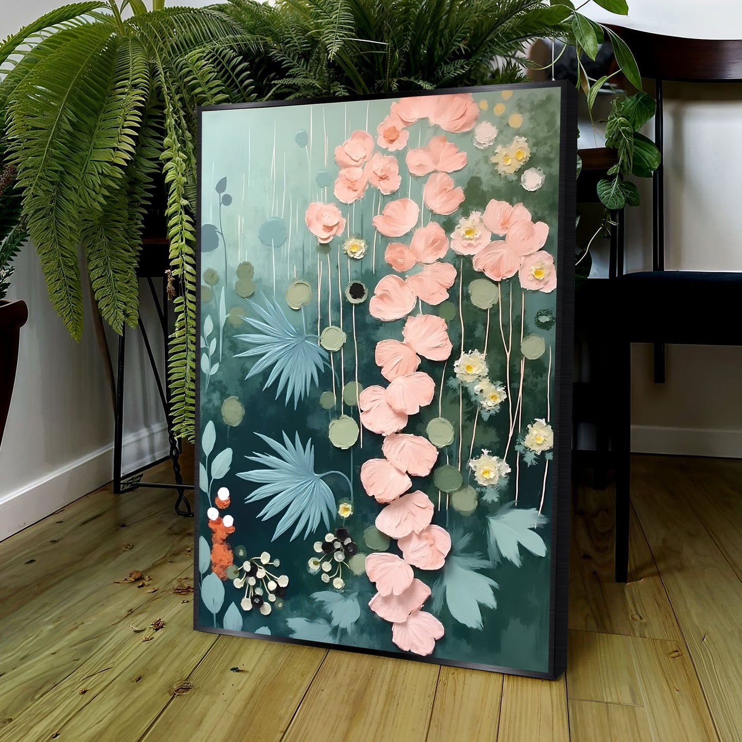 Secret Garden Floral Canvas Wall Art II