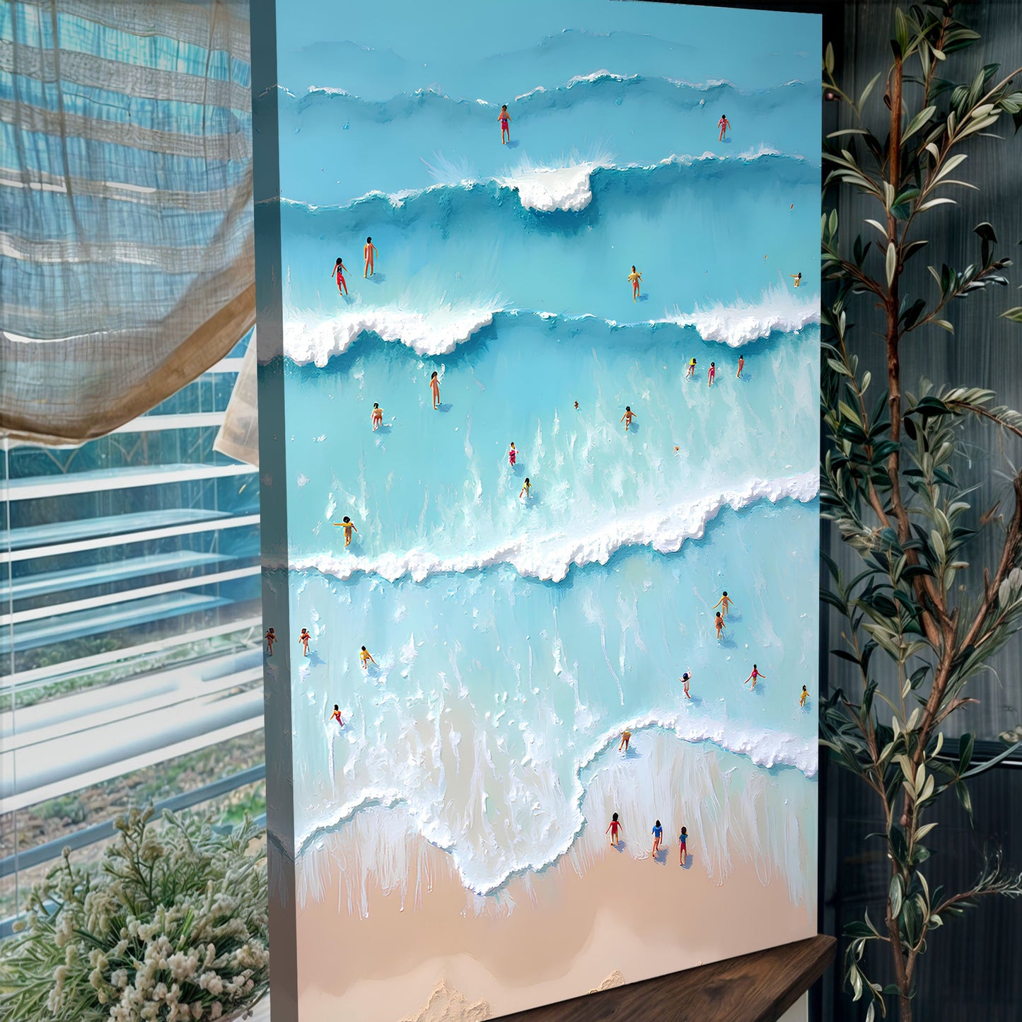 Beach Days Coastal Canvas Wall Art IX