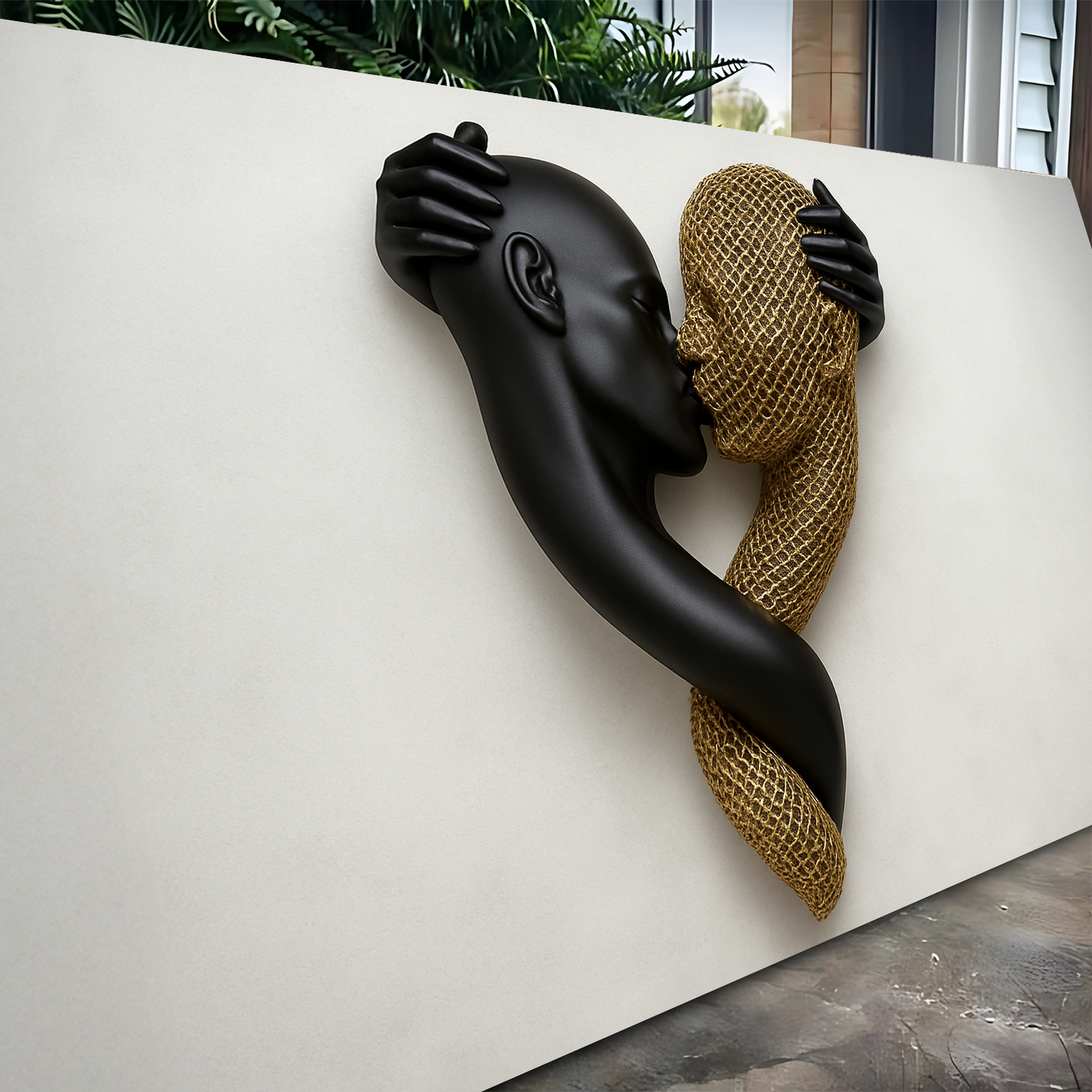 Eternal Love Figure Abstract Canvas Wall Art II