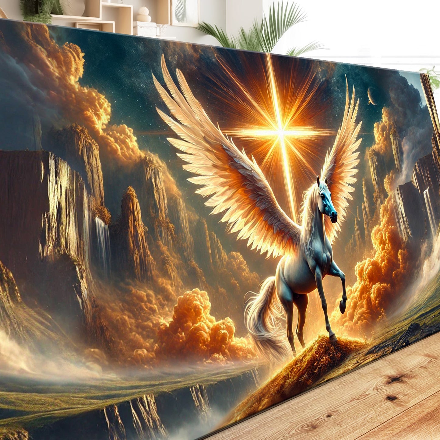 3D Horse Faith Canvas Wall Art V