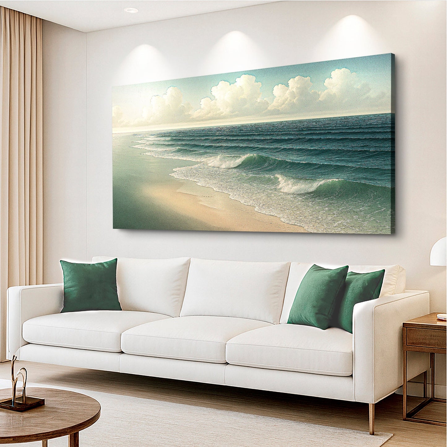 Beach Shoreline Coastal Canvas Wall Art