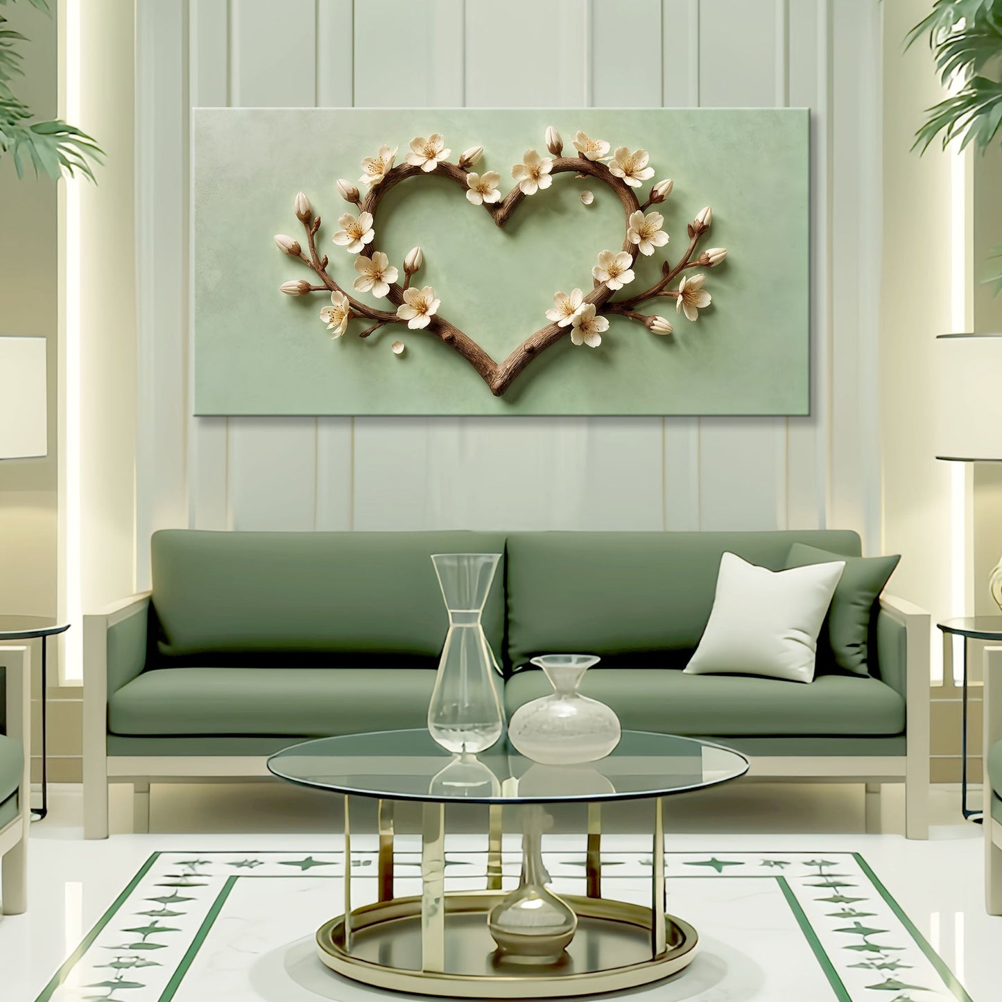Harmony in Bloom Floral Canvas Wall Art