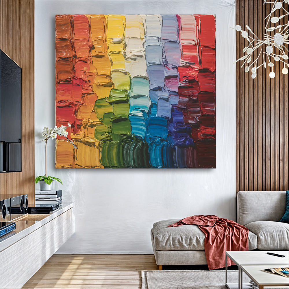 Chroma Flow Abstract Canvas Wall Art