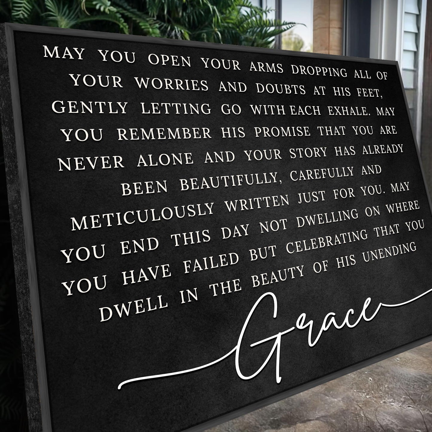 Unending Grace Faith Canvas Sign