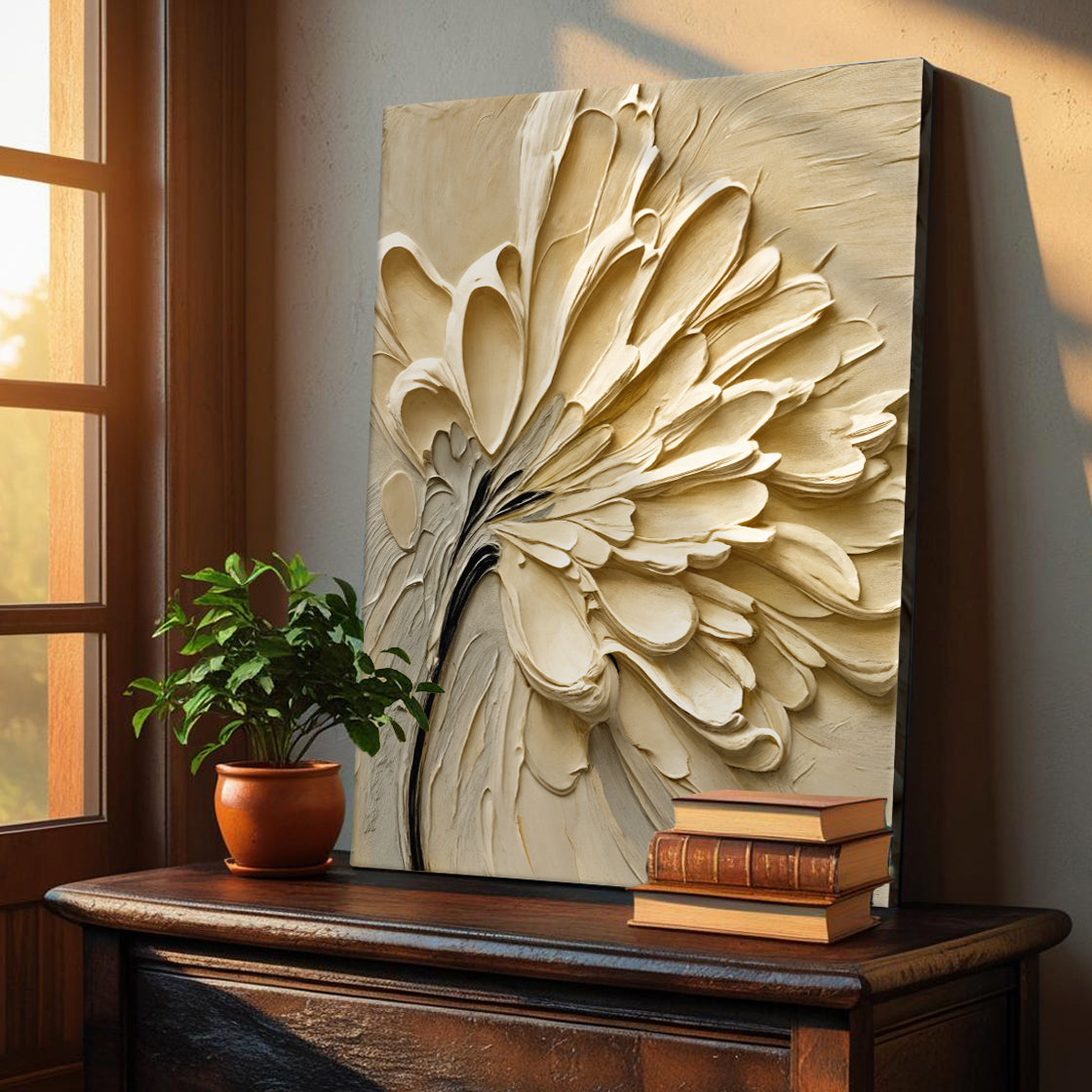 Flower Splatter Canvas Wall Art