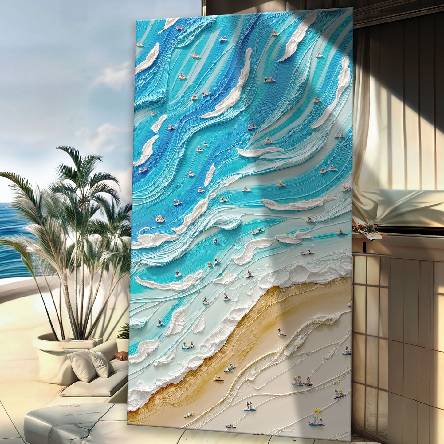 Beach Days Coastal Canvas Wall Art IV