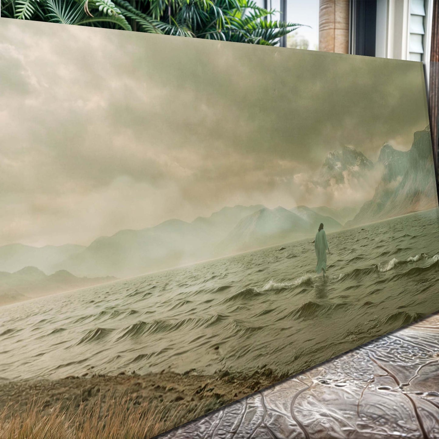 Walking on Water Faith Canvas Wall Art