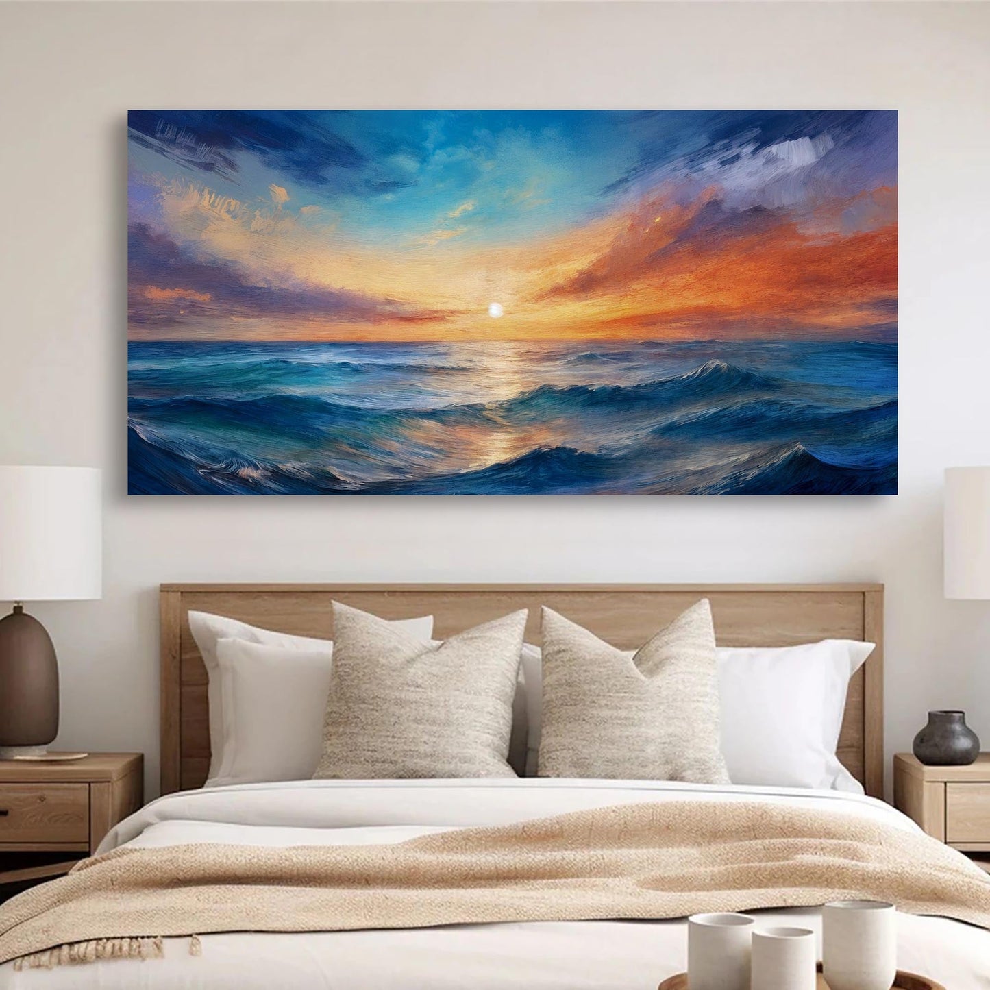 Waterscape Abstract Canvas Wall Art XIII