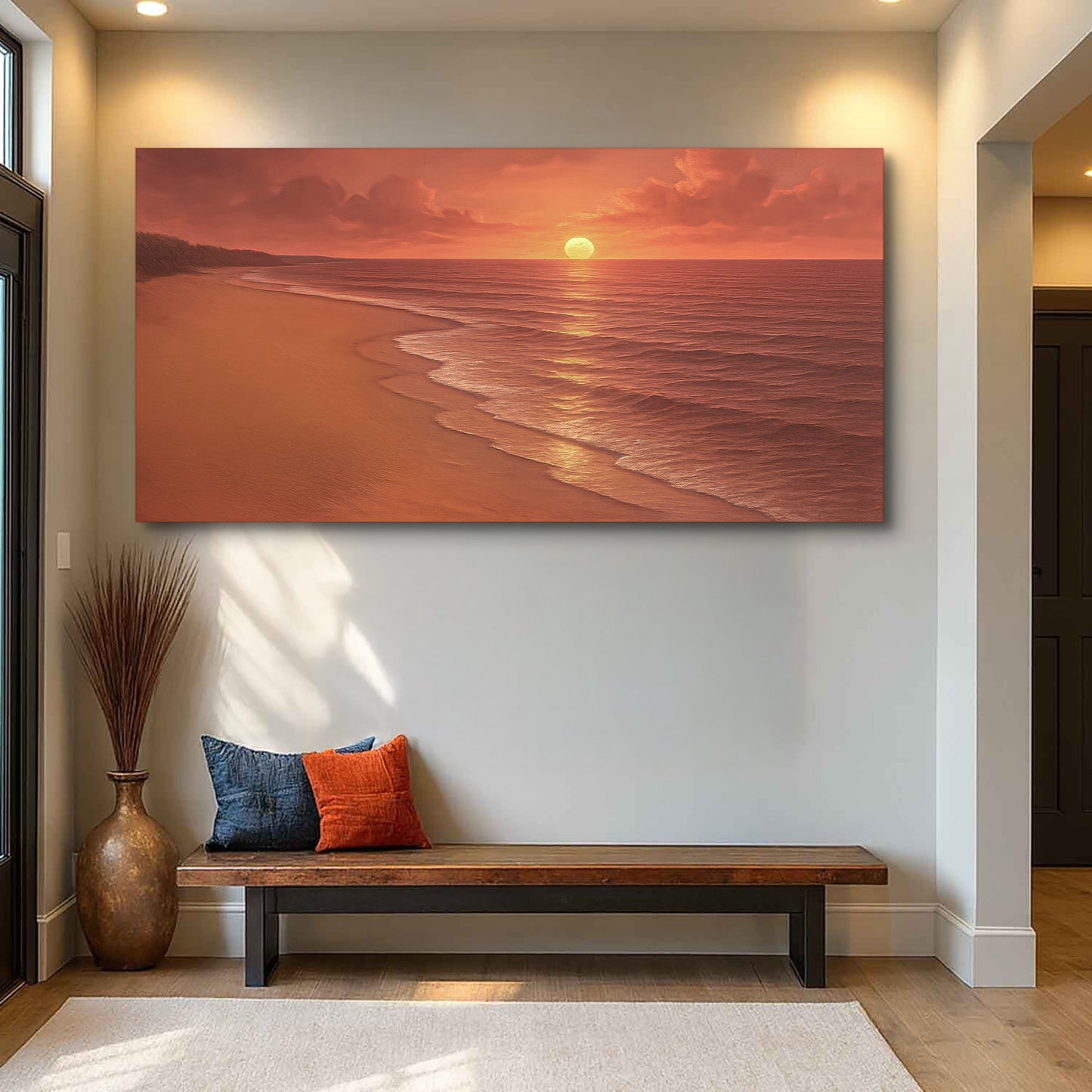 Beach Shoreline Coastal Canvas Wall Art