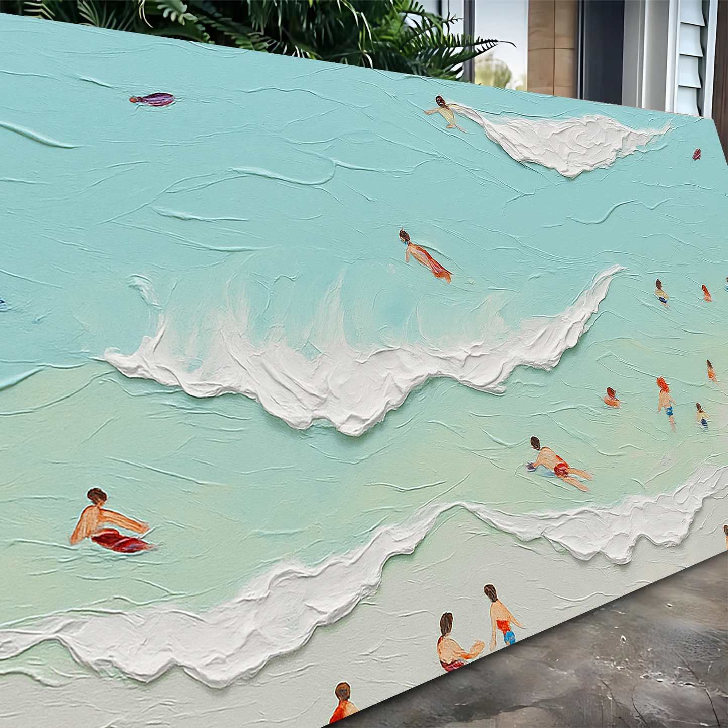 Beach Days Coastal Canvas Wall Art X