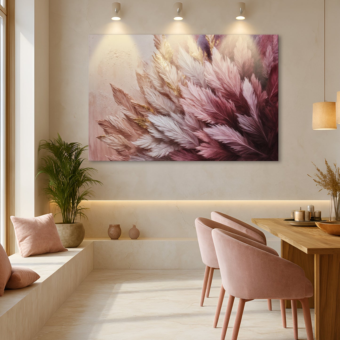 Feather Symphony Bird Canvas Wall Art