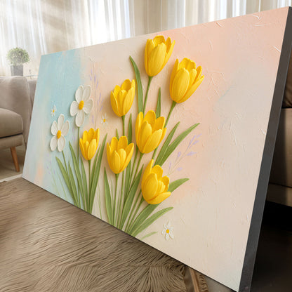 Panoramic Floral Canvas Wall Art