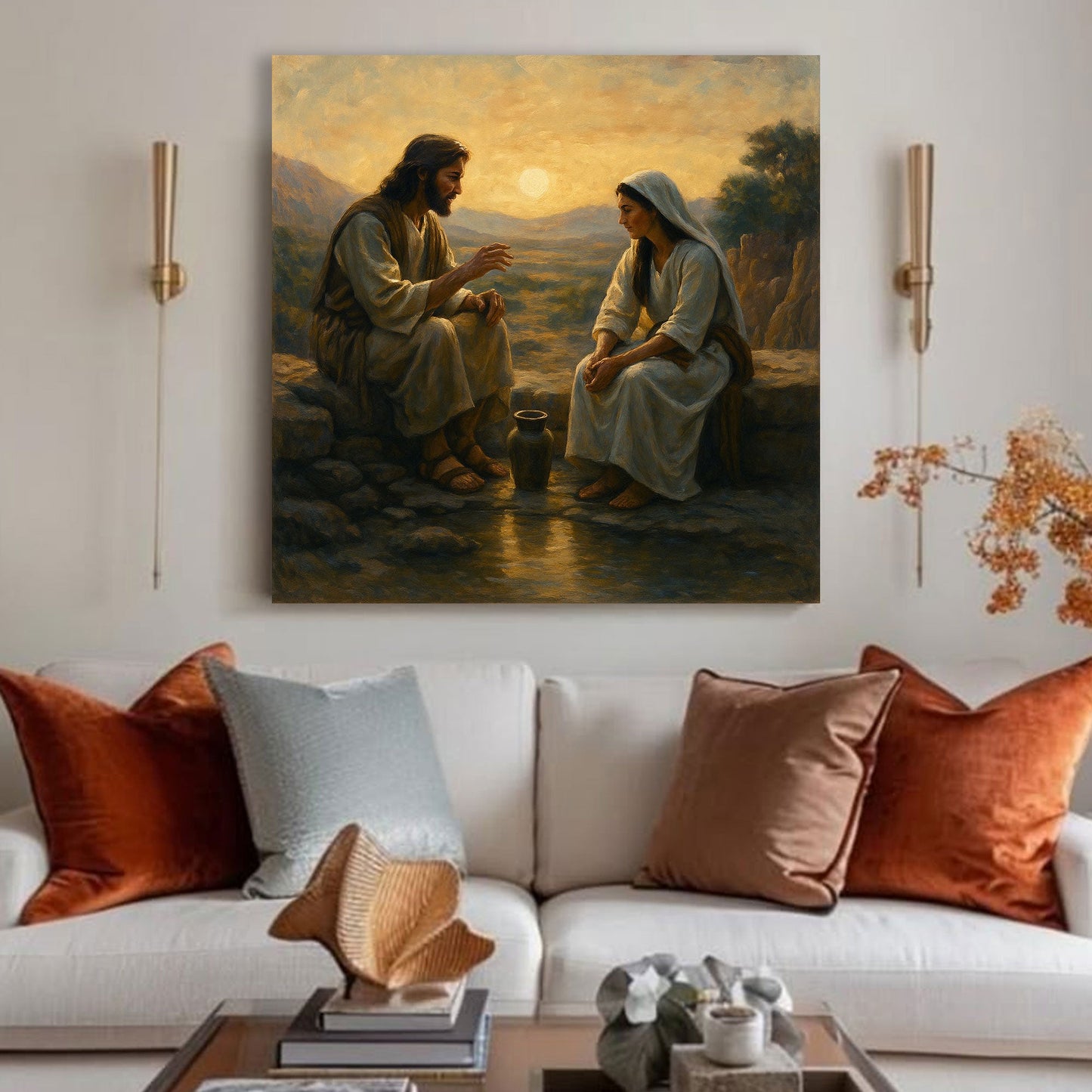 Mary Praying Faith Canvas Wall Art