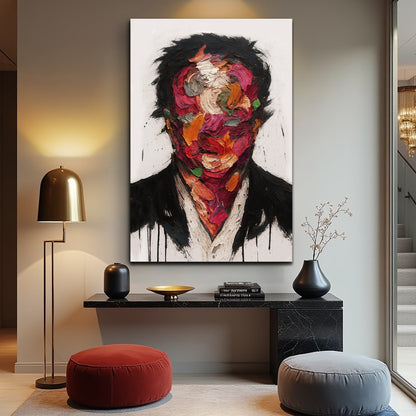 Petals of Identity Floral Canvas Wall Art