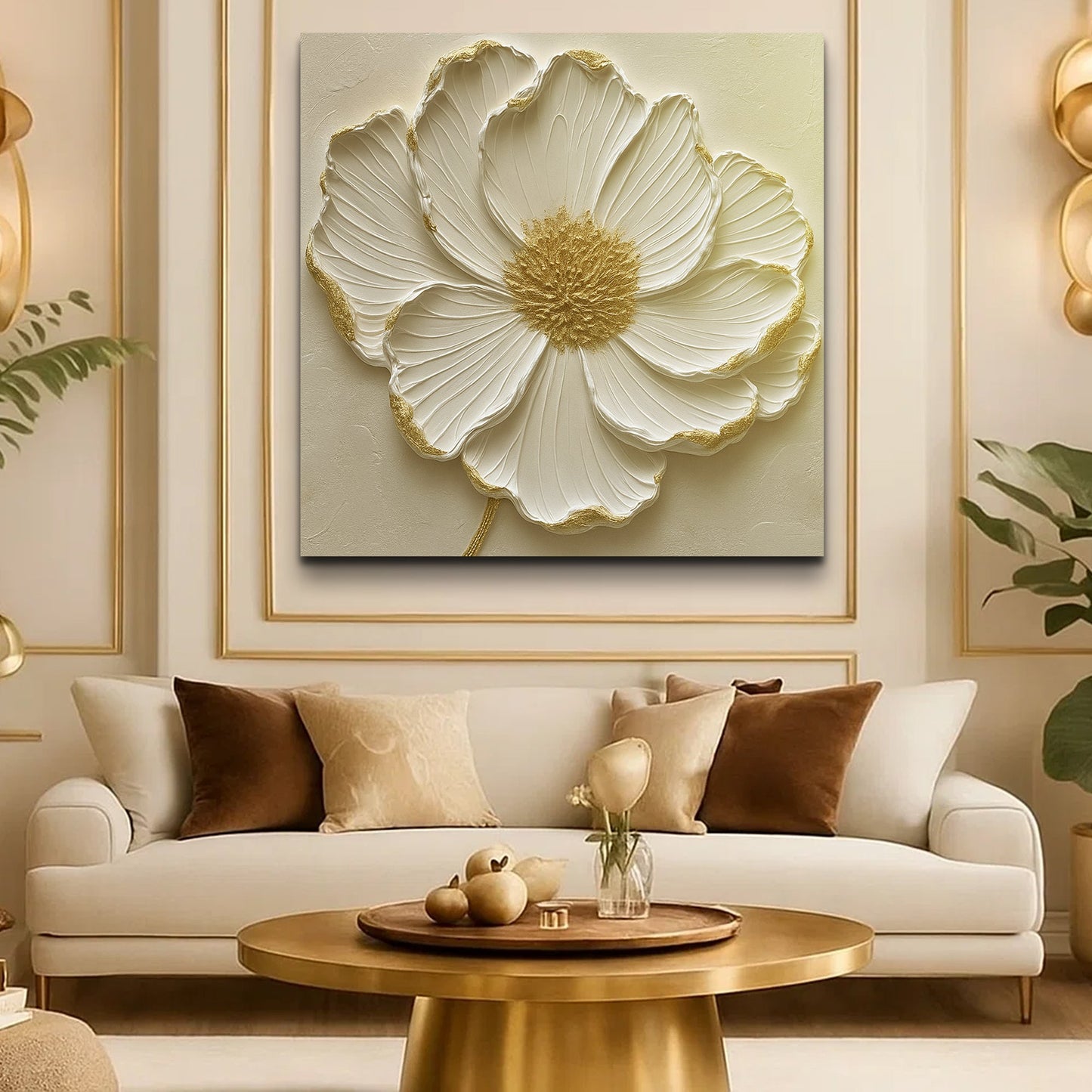 Abstract Flower Canvas Wall Art