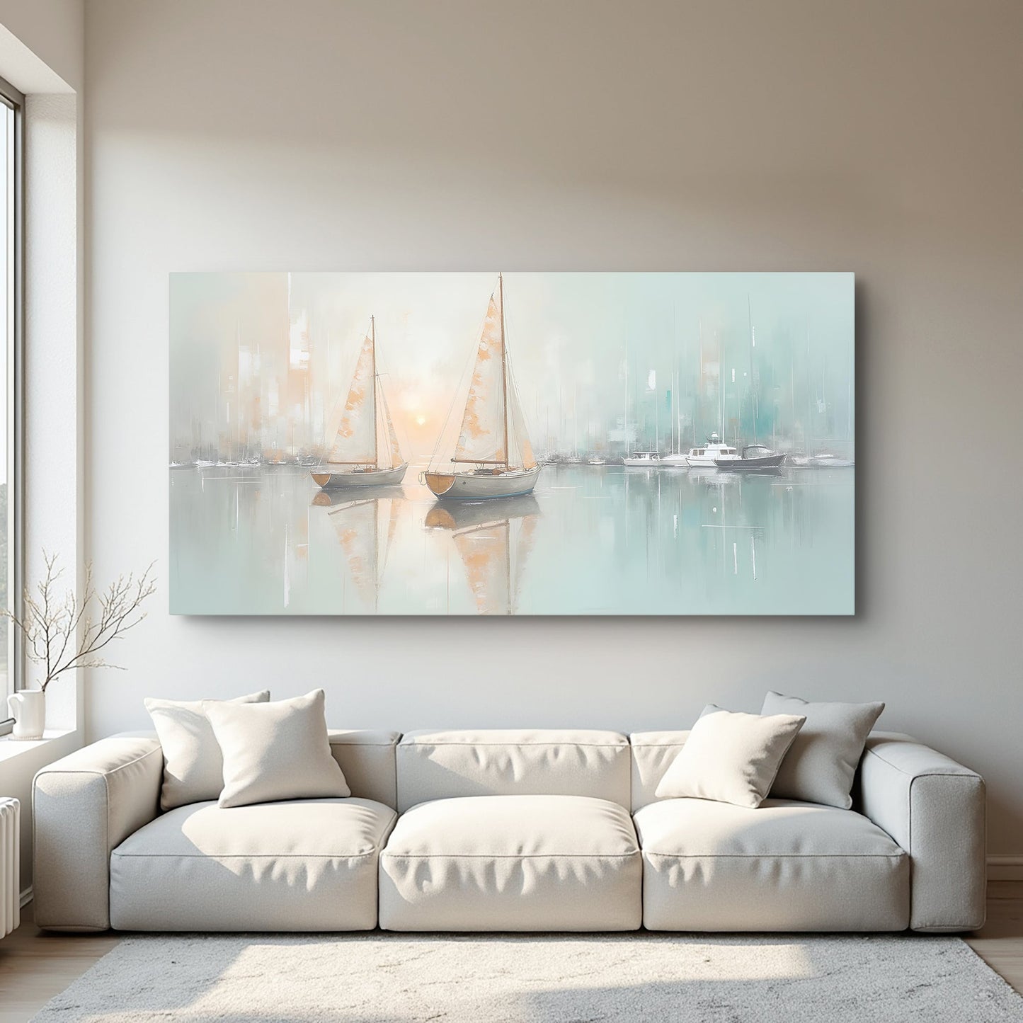 Abstract Pier And Dock Canvas Wall Art