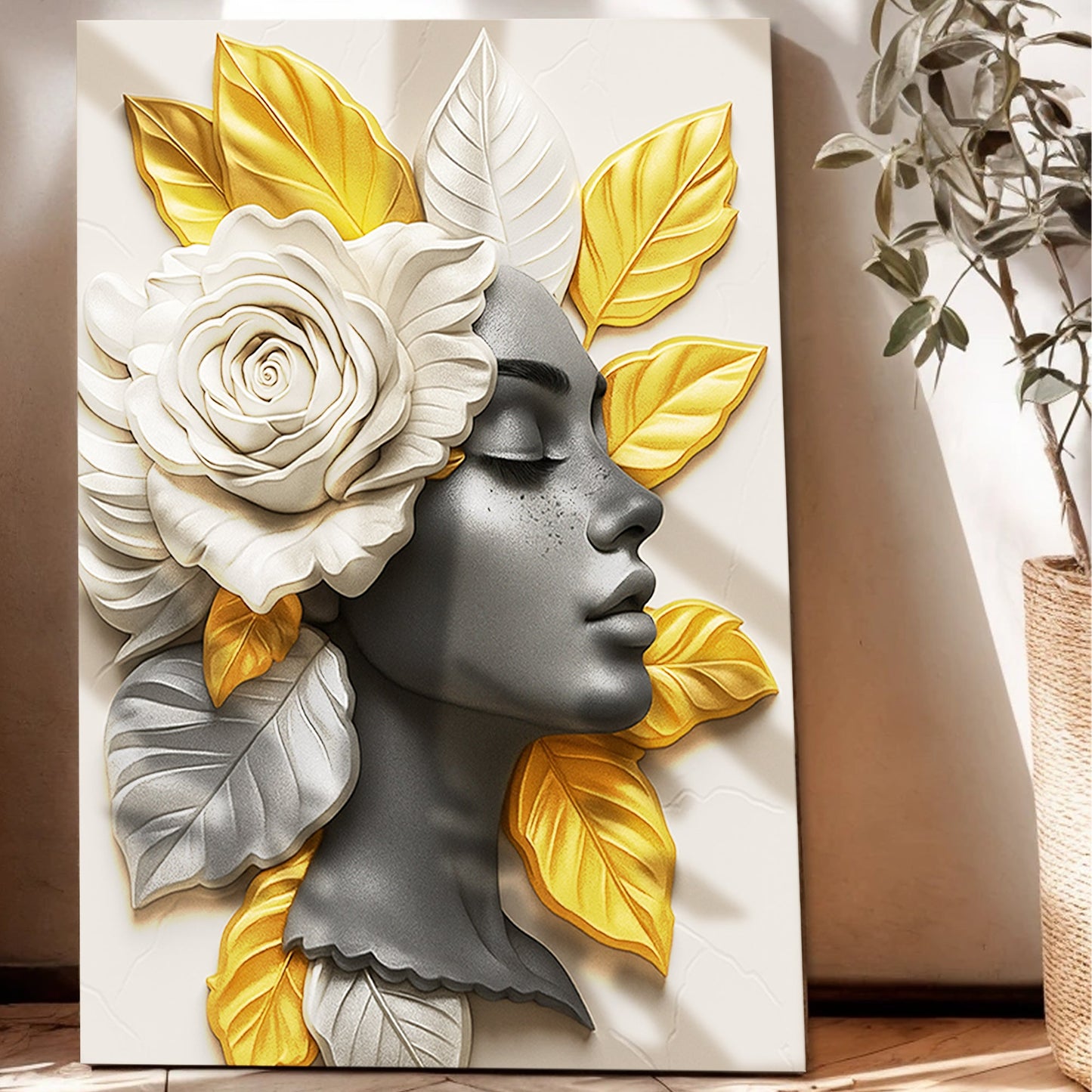 Floral Majesty Canvas Wall Art - Style B