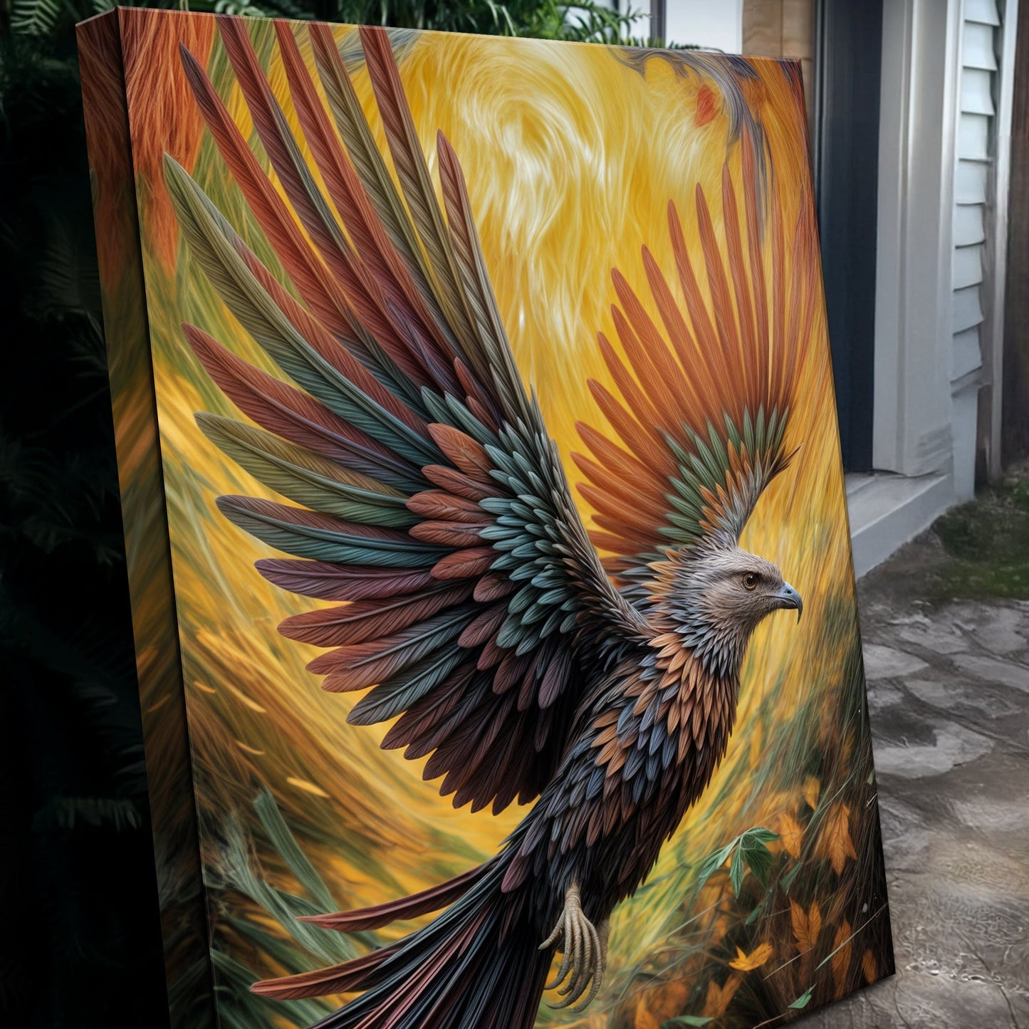 Flight of Fancy Bird Canvas Wall Art