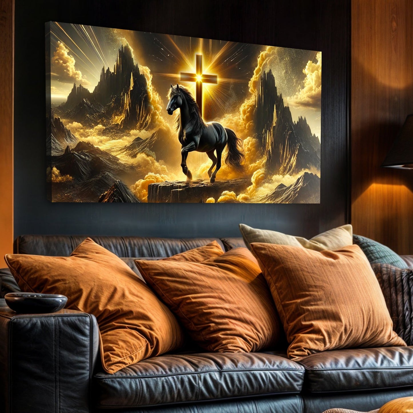 3D Horse Faith Canvas Wall Art