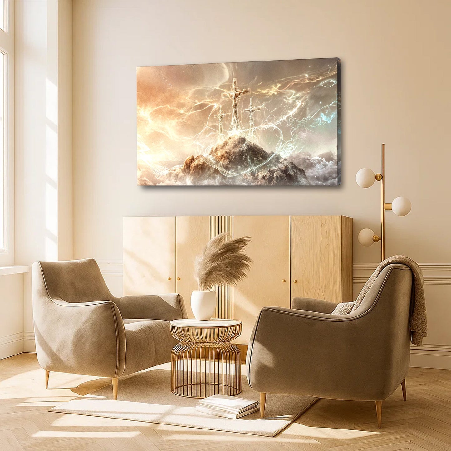 He Is Risen Faith Canvas Wall Art