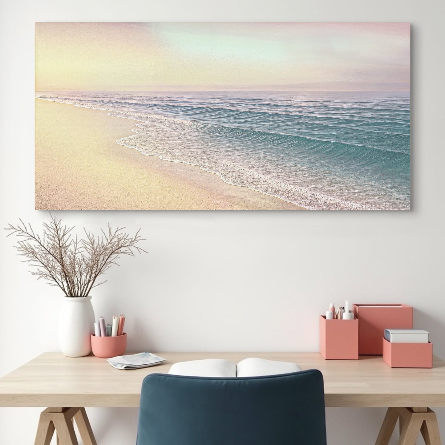 Beachside Bliss Coastal Canvas Wall Art