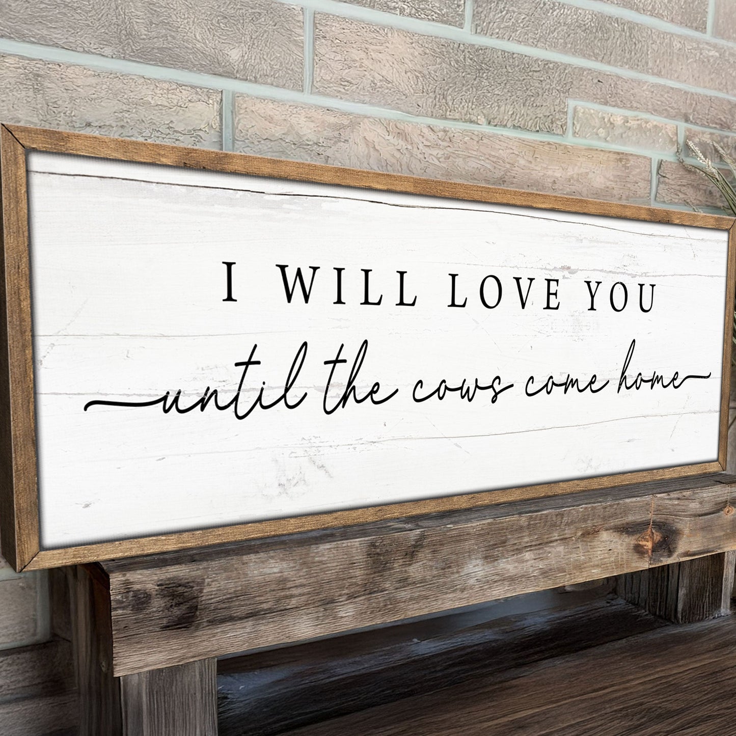 I Will Love You Until The Cows Come Home Canvas Art