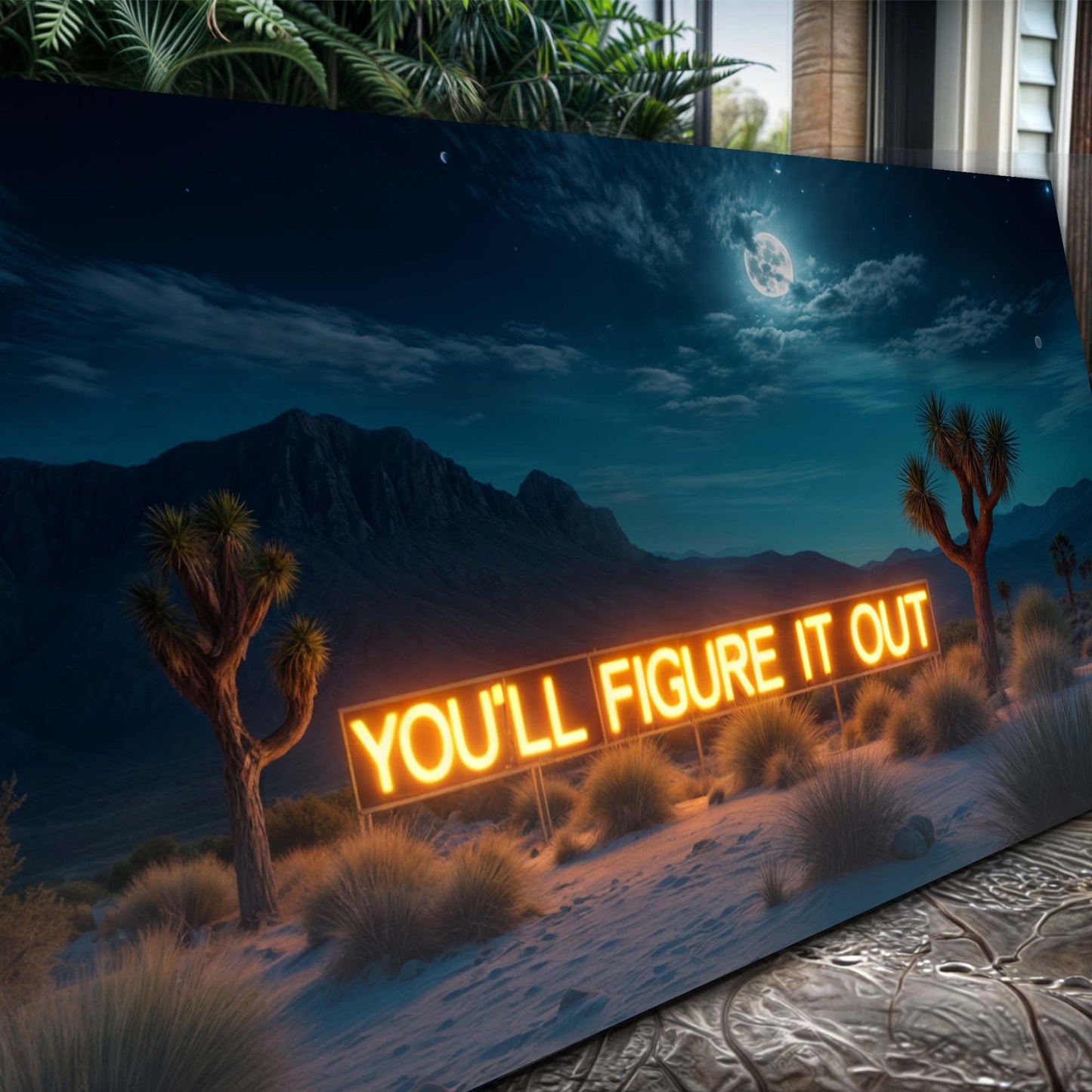You'll Figure It Out Motivational Canvas Wall Art