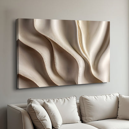 3D Abstract Waves Canvas Wall Art