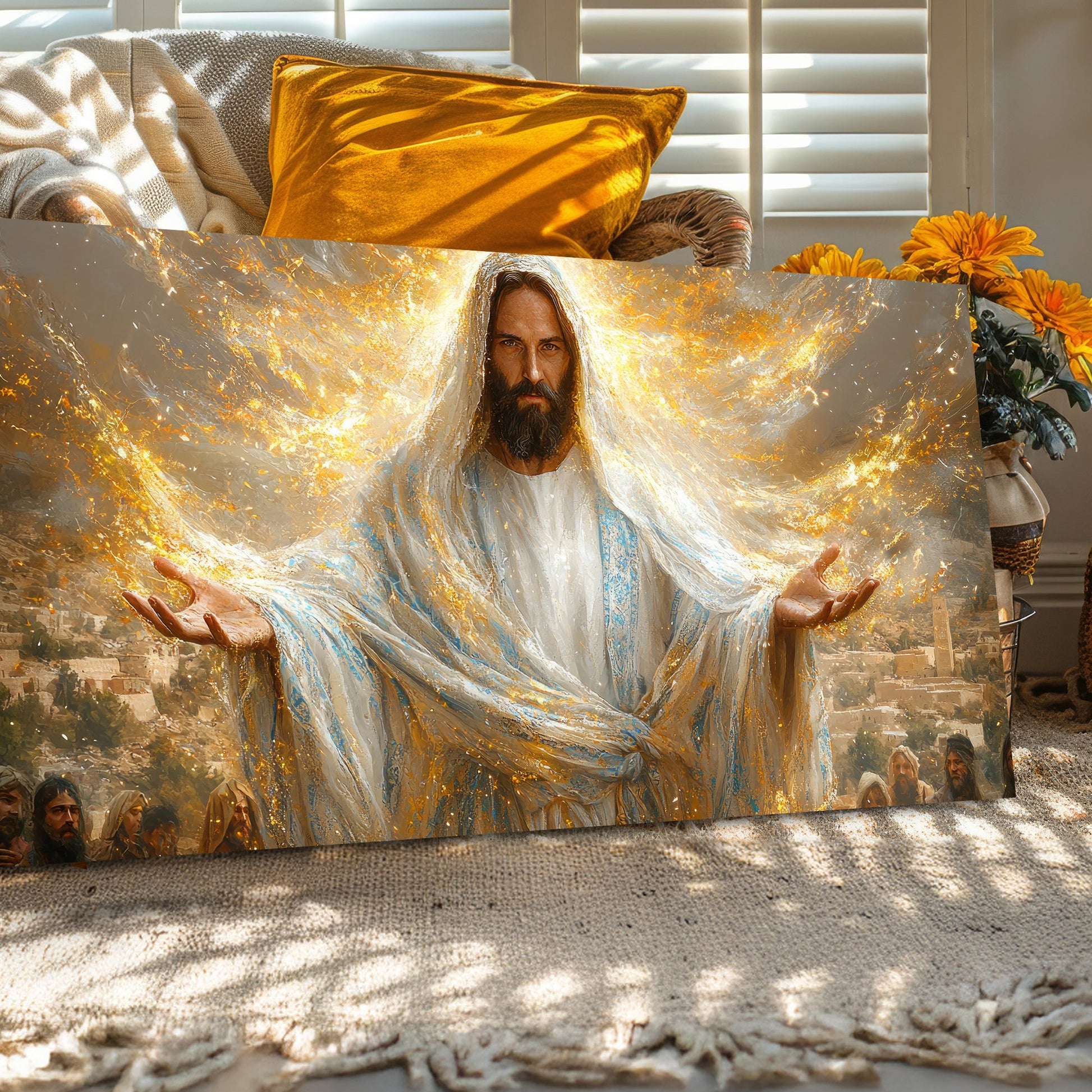 Creator faith canvas wall art with a calm inspiring mood, ready to hang