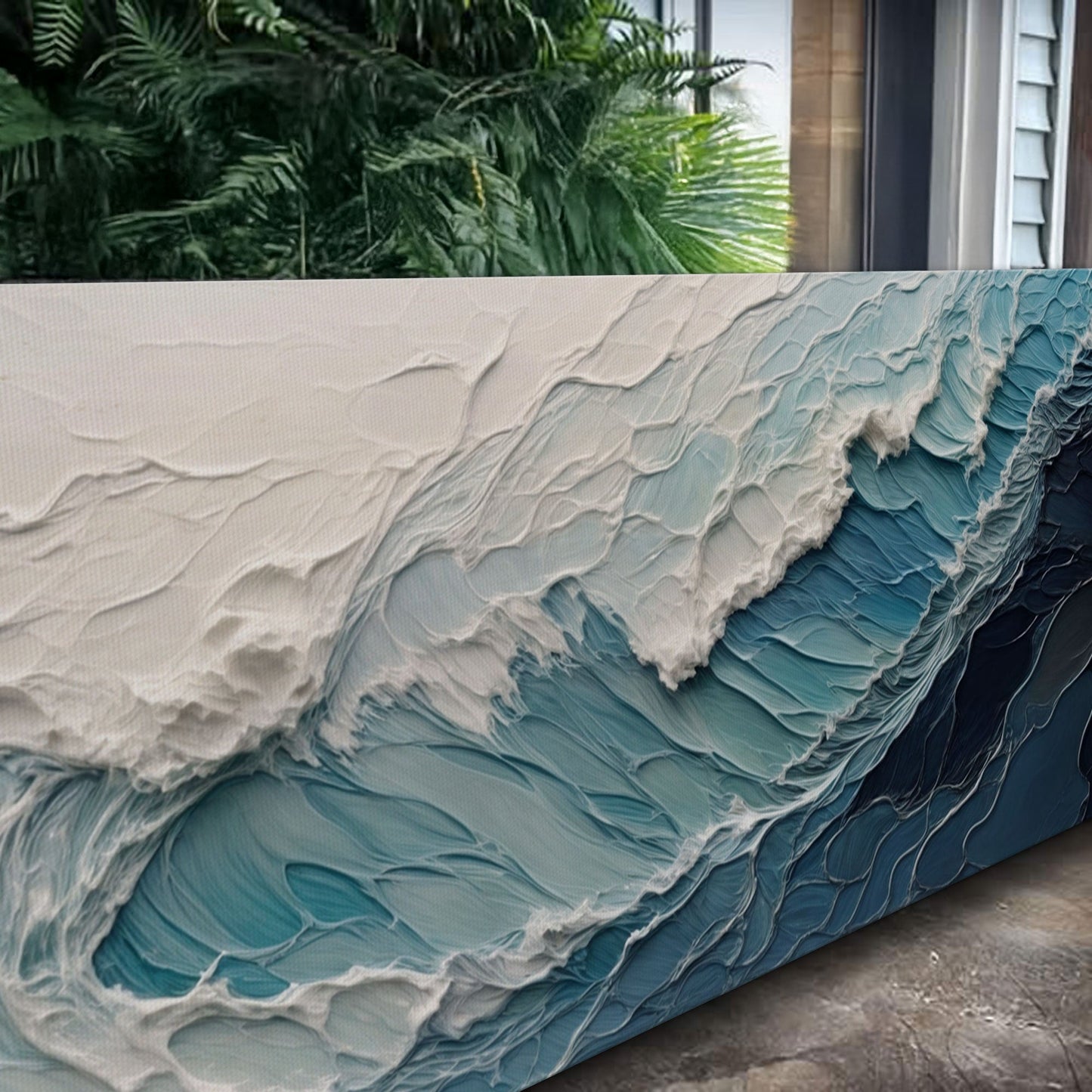 Ocean's Embrace Seascape Canvas Wall Art