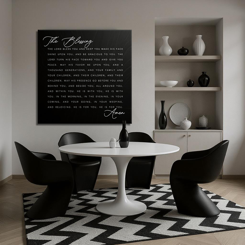 The Blessing Faith Canvas Wall Art Sign