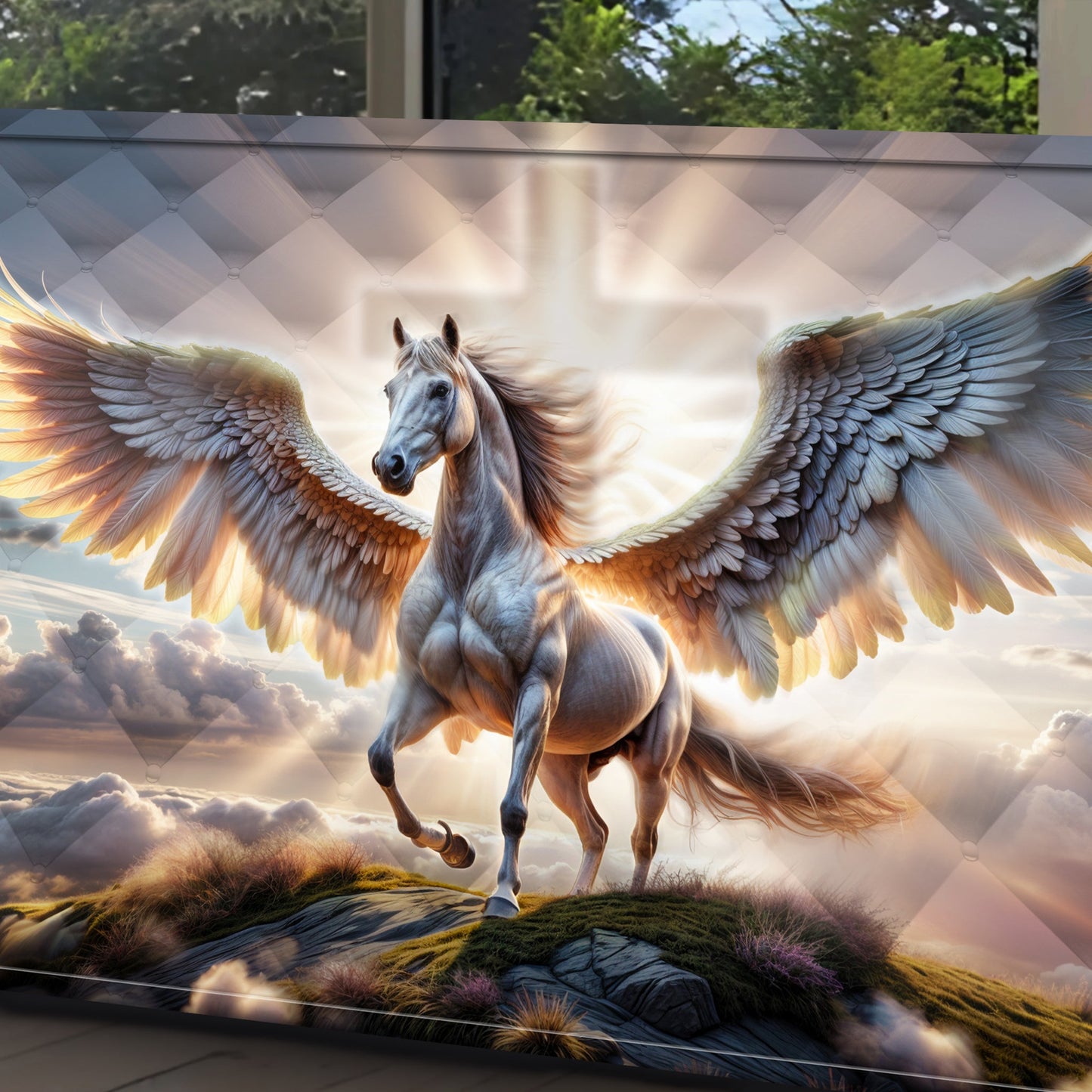 3D Horse Faith Canvas Wall Art VI