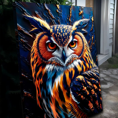 Abstract Owl Canvas Wall Art