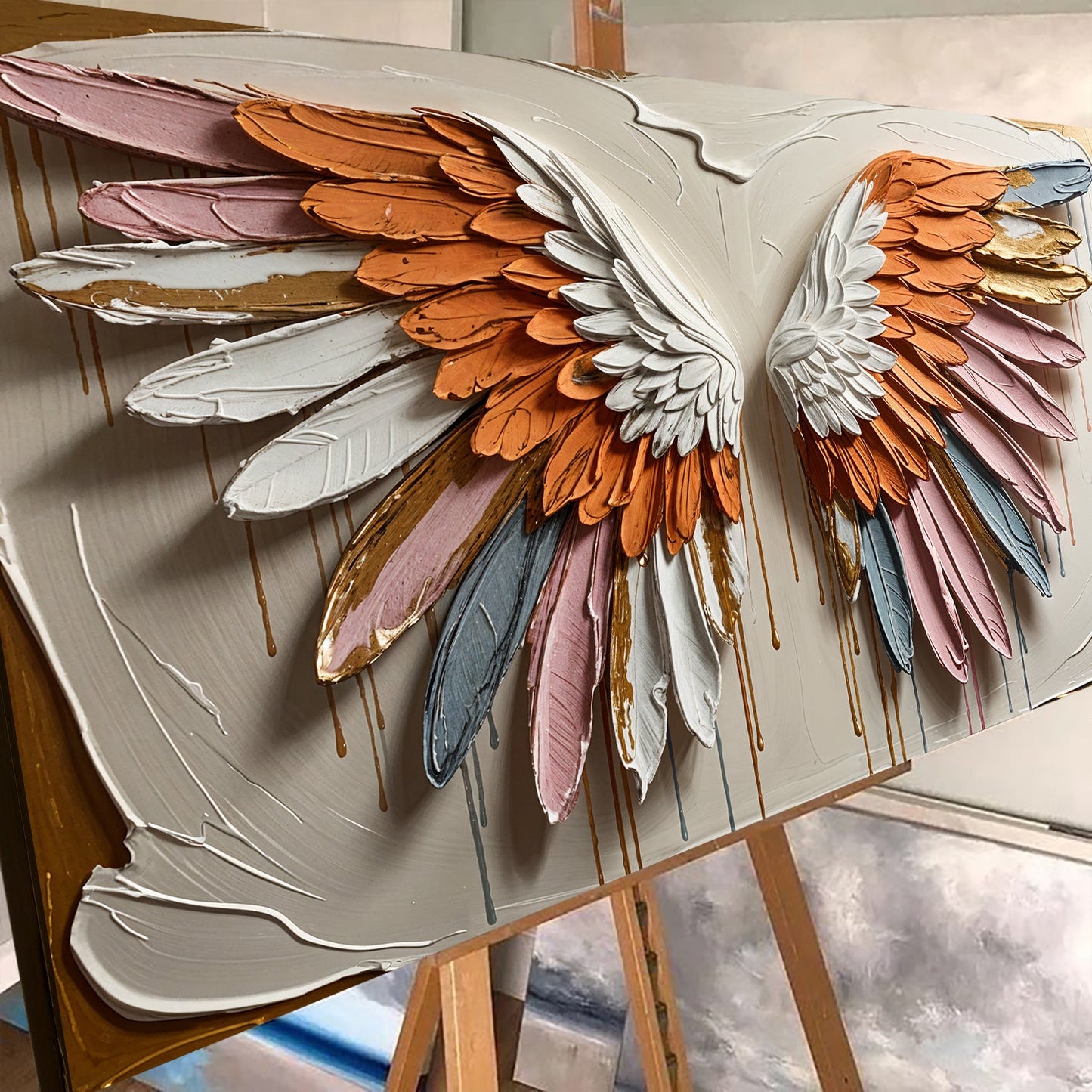 Angelic Wings Canvas Wall Art