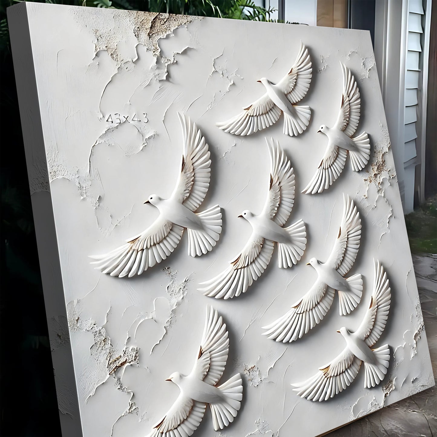 3D Birds Canvas Wall Art