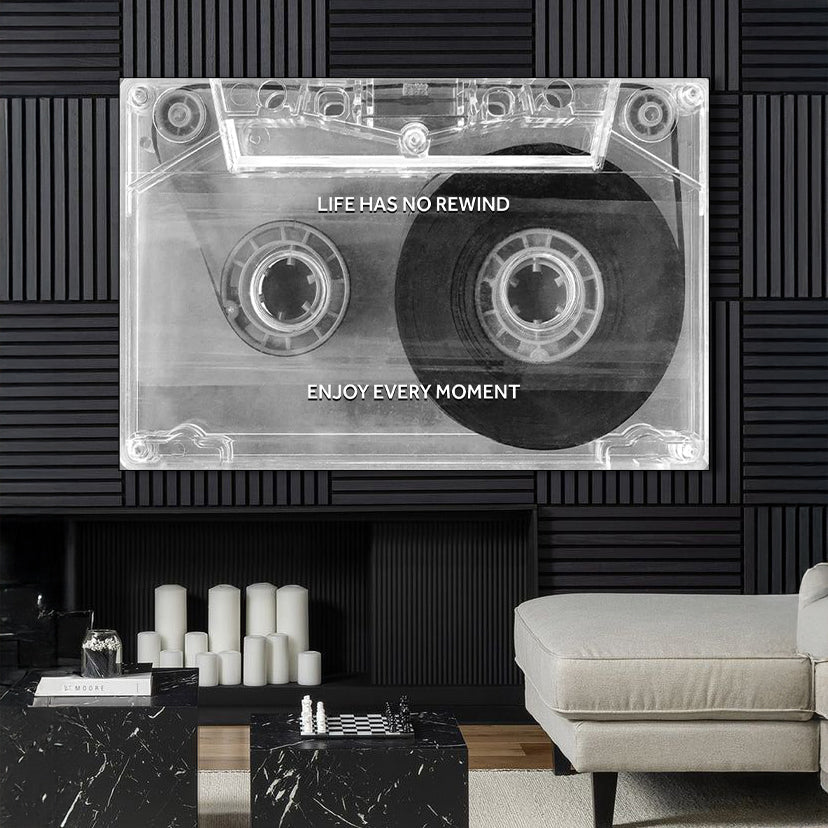 Enjoy Every Moment Motivational Canvas Wall Sign