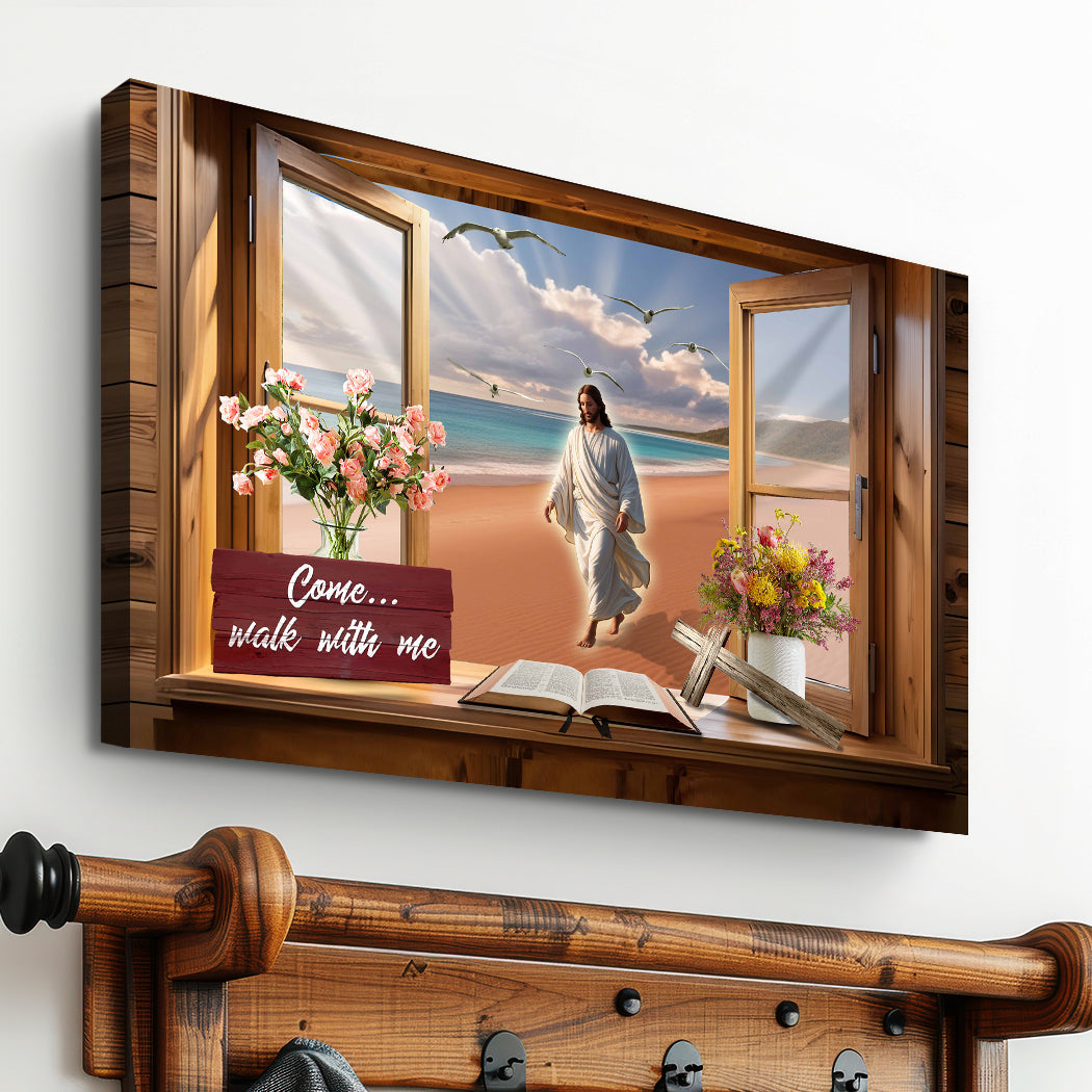 Come Walk With Me Faith Canvas Wall Art