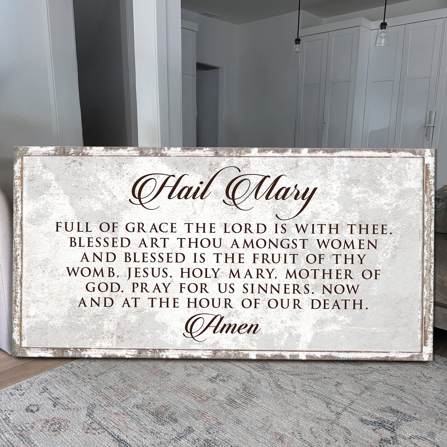 Hail Mary Faith Canvas Wall Art II