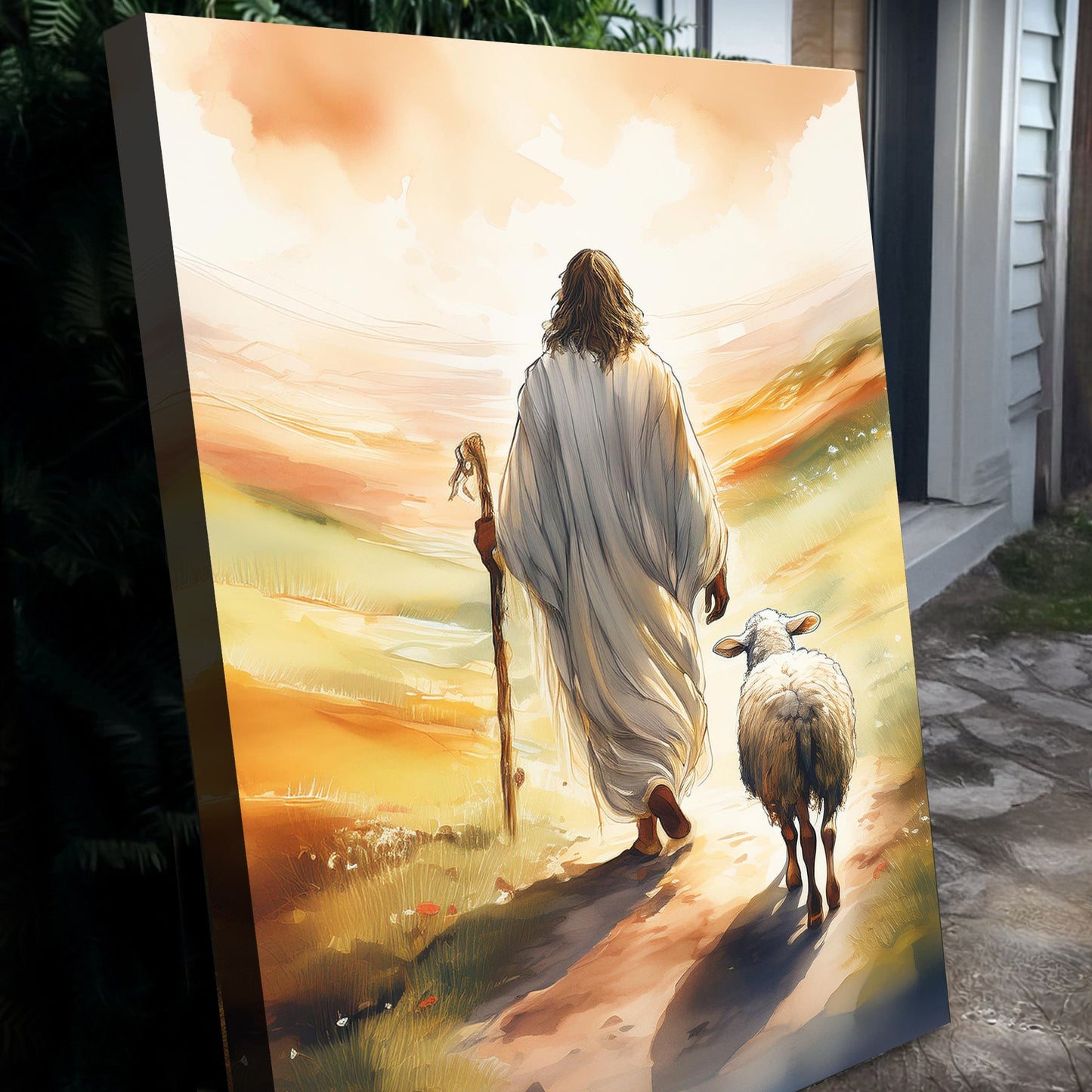 Parable of the Lost Sheep Faith Canvas Wall Art