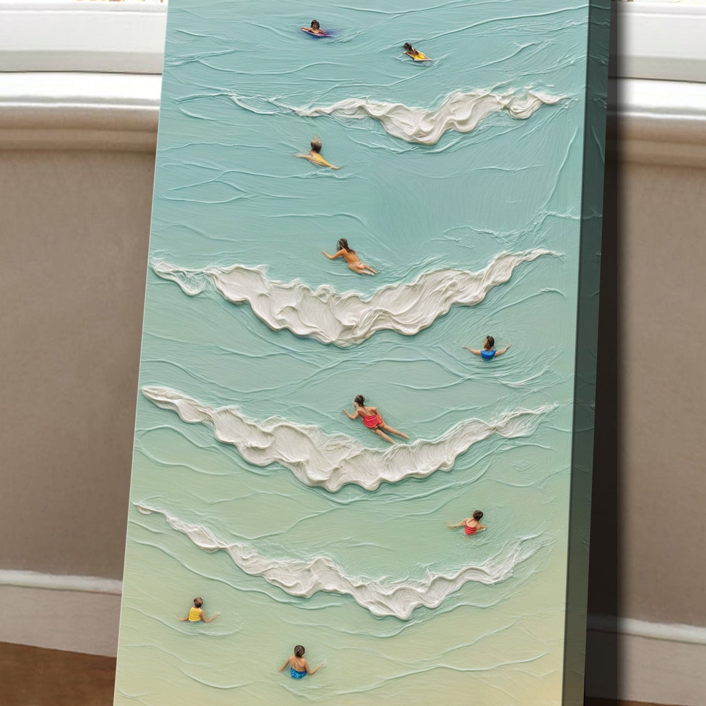 Beach Days Coastal Canvas Wall Art XIX