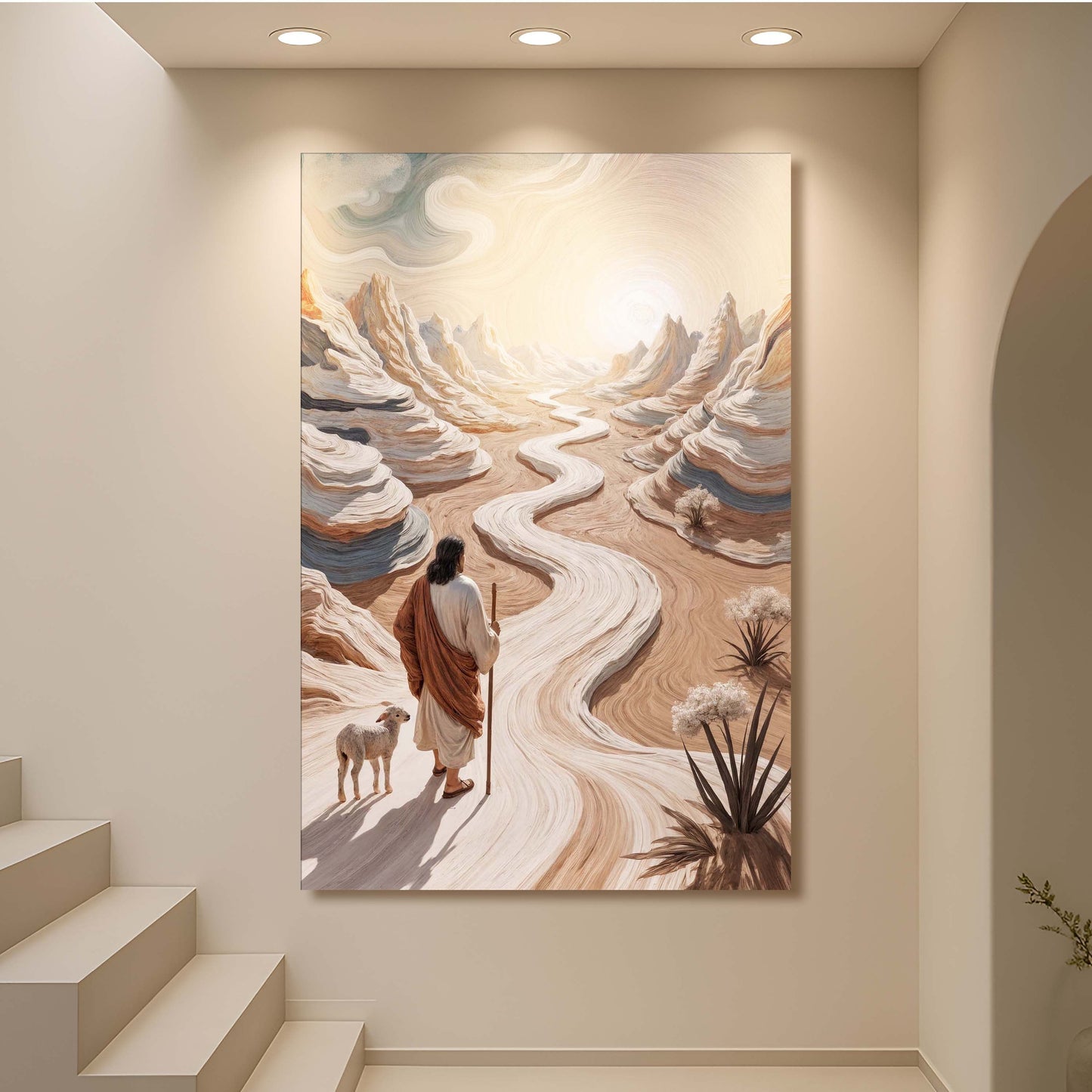 Parable of the Lost Sheep Faith Canvas Wall Art III