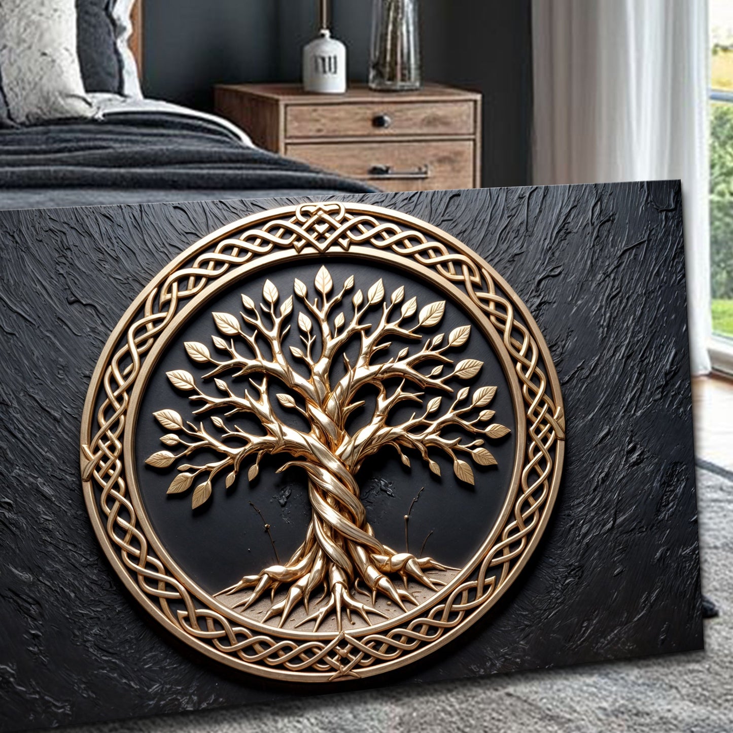3D Celtic Tree of Life Canvas Wall Art V