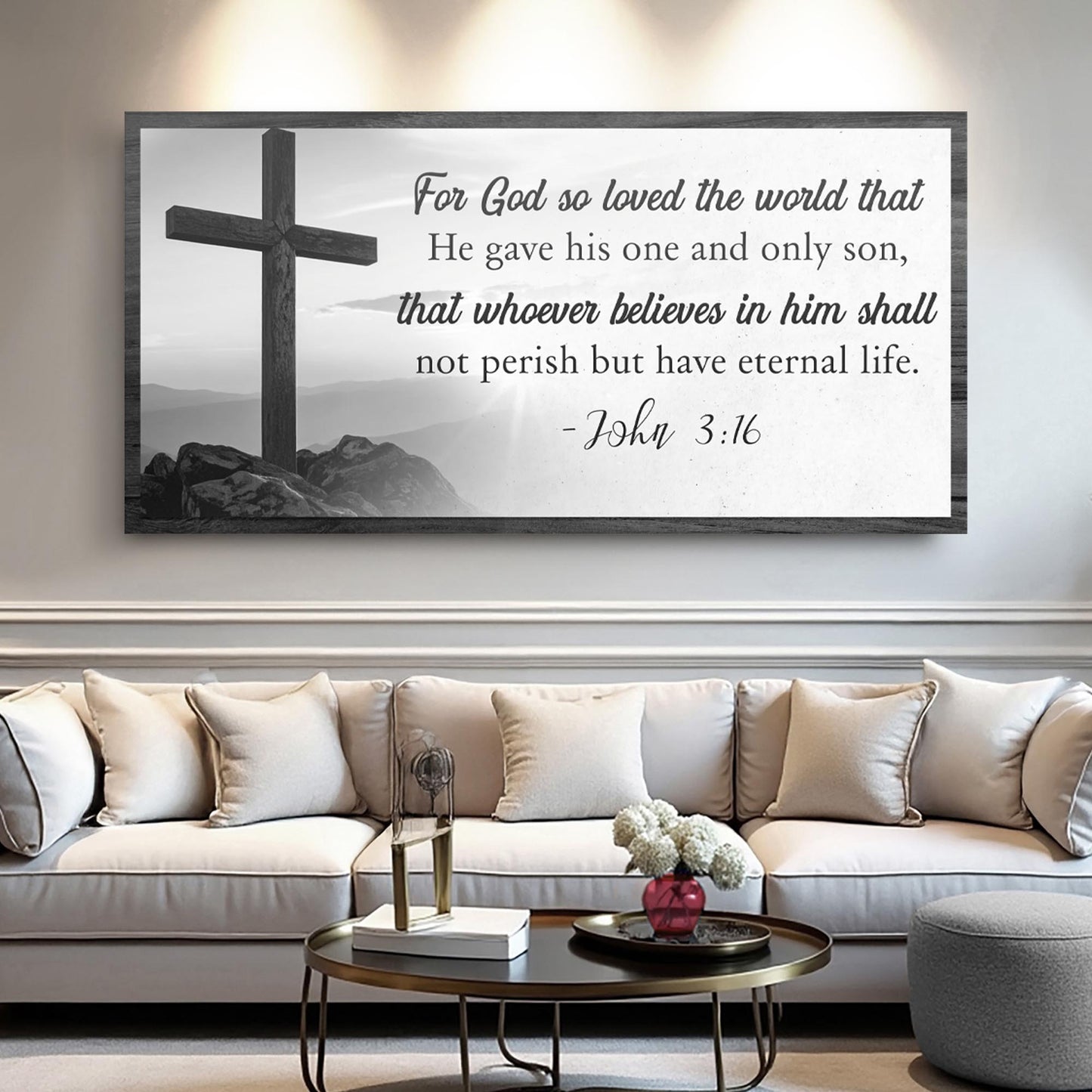 John 3:16 For God So Loved the World Faith Sign